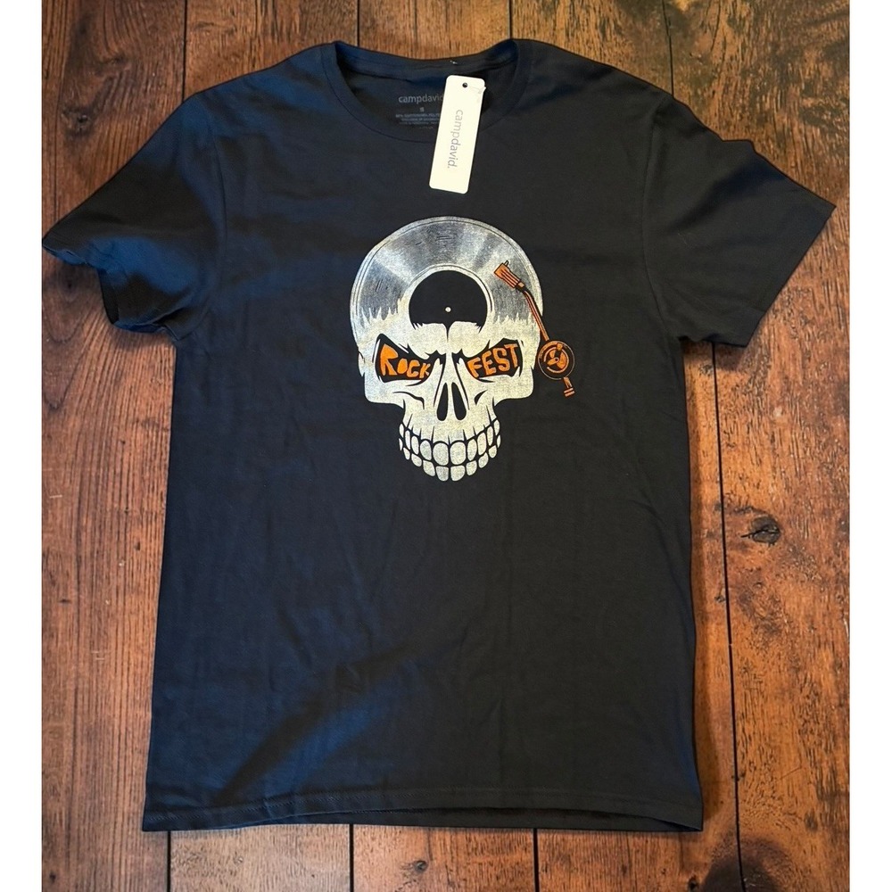 Campdavid RockFest Skull Tshirt Size Small NWT